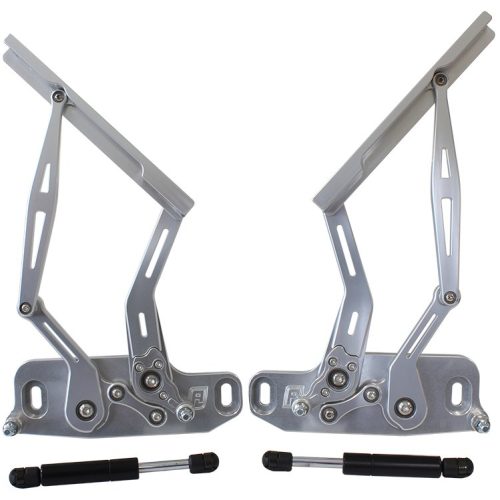 BILLET BONNET HINGE KIT SILVERHQ-WB HOLDEN, LH-UC TORANA