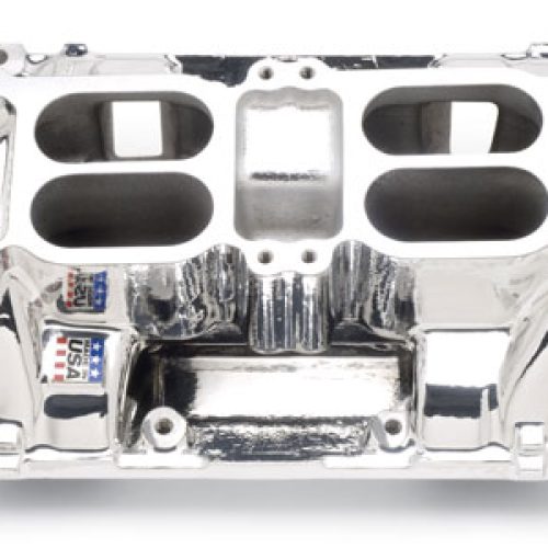 RPM AIR GAP DUAL QUAD VORTEC  ENDURASHINE CHEV SBC MANIFOLD