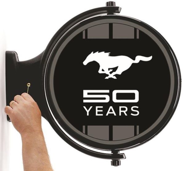 FORD MUSTANG 50 YEARS         REVOLVING WALL LIGHT