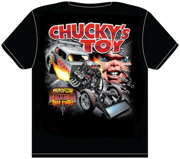 CHUCKY NITRO HOT ROD T- SHIRT XXX-LARGE