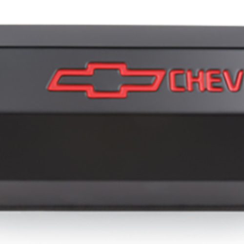 SBC FABRICATED VALVE COVERS   “CHEV & BOWTIE LOGO”