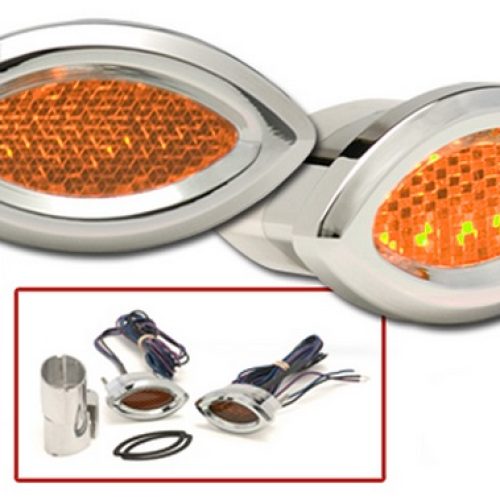DAKOTA DIGITAL AMBER MARKER   LIGHT  CATEYE LED  PAIR
