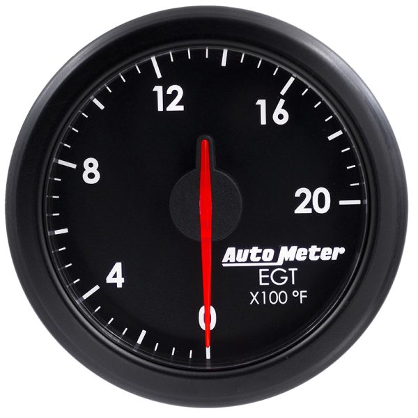 AIRDRIVE BLACK EGT GAUGE      2-1/16, 0-2000°F, OBDII/WIFI