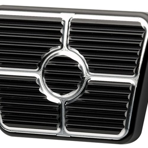 BILLET BRAKE/CLUTCH PEDAL PAD 1967-69 CAMARO, BLACK ANODISED