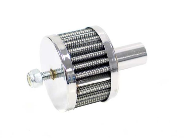 5/8 PUSH-IN VENT FILTER       2 O.D, 1.5 HIGH, CHROME TOP