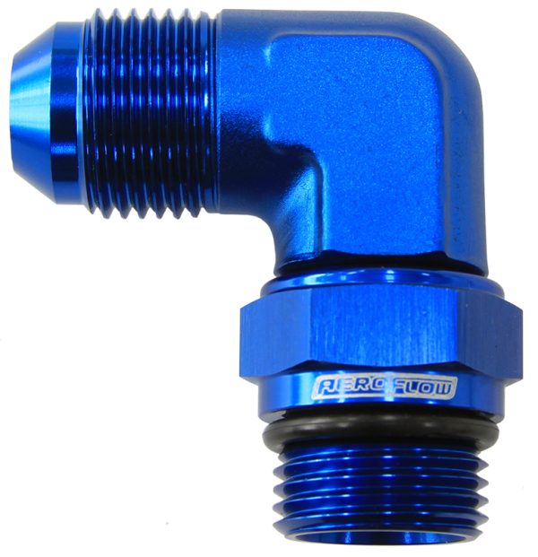 MALE -16 ORB 90 TO -16AN MALE BLUE FULL SWIVEL