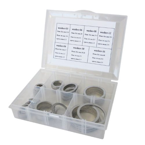ALLOY CRUSH WASHER METRIC KIT SIZES INCLUDE M6 TO M24
