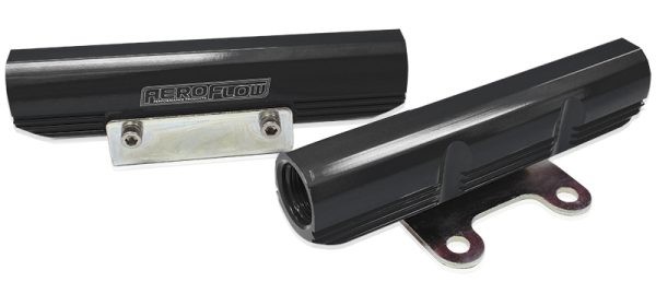 BLACK SUBARU EJ20 FUEL RAIL   KIT. TOP FEED