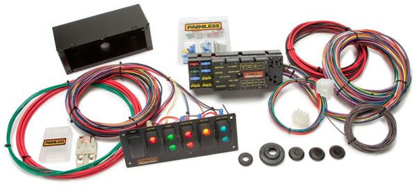 PAINLESS RACING HARNESS AND   PANEL KIT  10 CIRCUIT