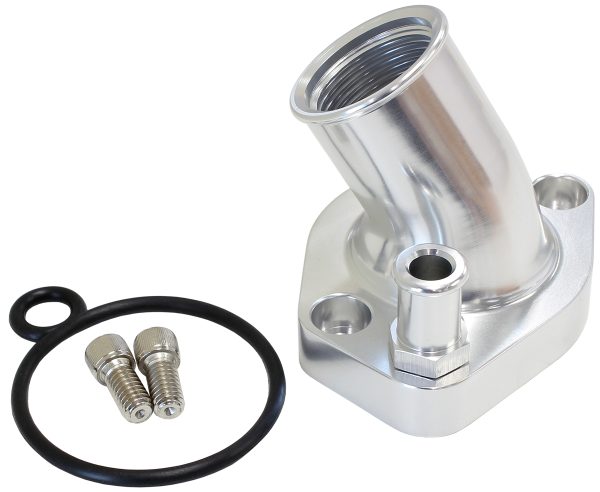 FORD SB WINDSOR 45 DEG NON    SWIVEL SILV THERMOSTAT HOUSING