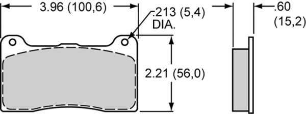 CM PAD SET (4) TI SPRINT      INBOARD PLATE # 7816