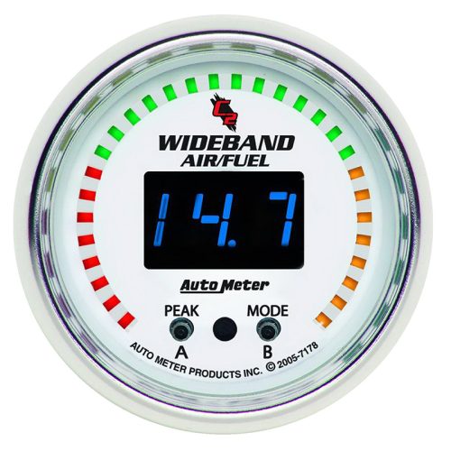 C2 SERIES 2-1/16″ AIR FUEL    WIDEBAND, LED DISPLAY