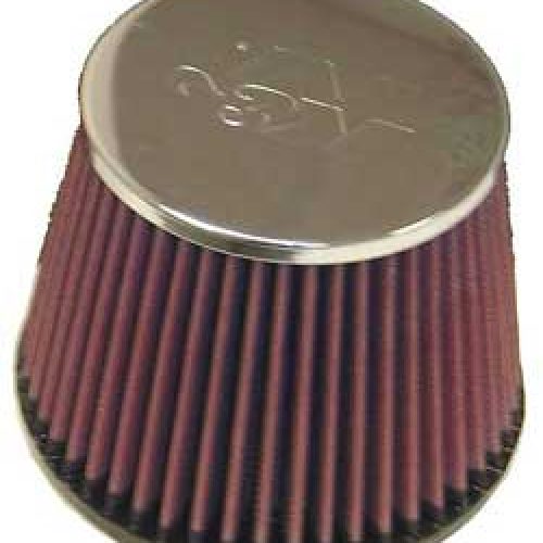 4-1/2 CLAMP-ON TAPERED FILTER  4.5-6 O.D,4.5 H,CHROME TOP
