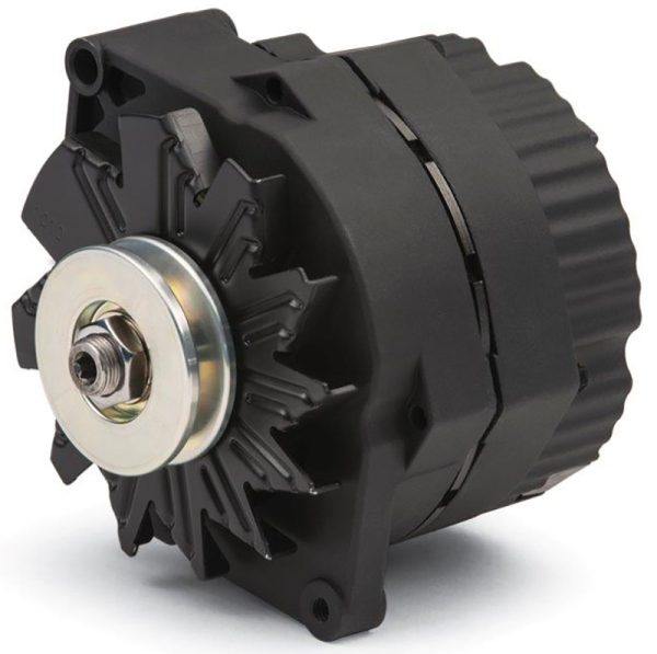 GM BLACK CRINKLE 10SI 100 AMP FINISH ALTERNATOR. 1 WIRE