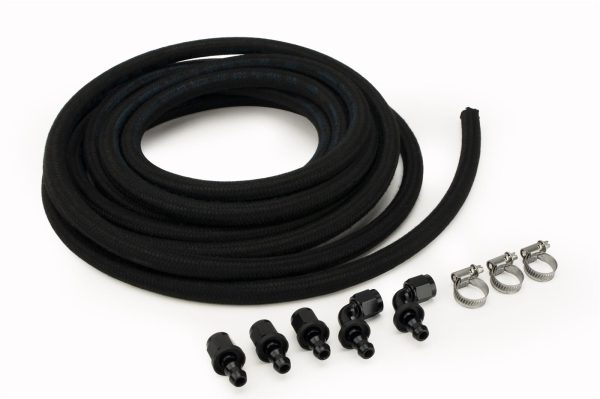 FUEL PUMP HOSE & FITTING KIT  -6AN PUSH LOCK x 25FT