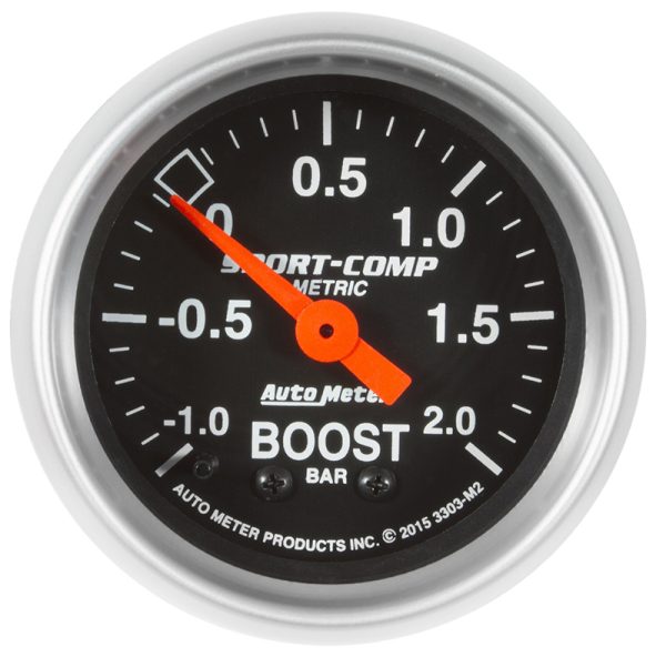 SPORT-COMP 2-1/16" BOOST/VAC  -1 / +2 BAR, MECHANICAL,10FT
