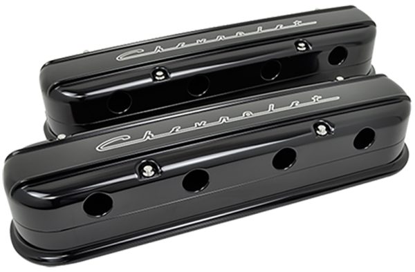 BILLET LS MODULAR VALVE COVERS" CHEVROLET " ALUM BLACK ANOD