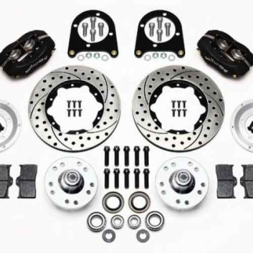 D/LITE 4 PIST FRONT BRAKE KIT 37-48 FORD  DRILLED