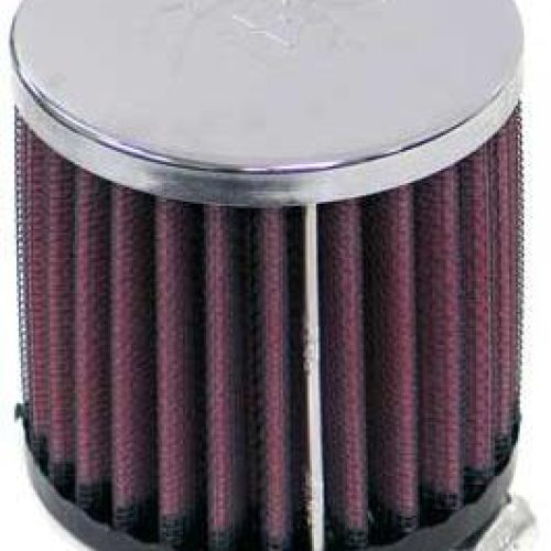 2-1/8 CLAMP-ON ROUND FILTER   3 O.D, 3 HIGH, CHROME TOP
