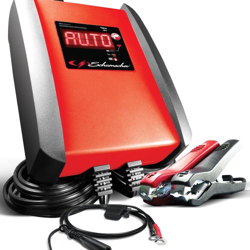 SCHUMACHER 12V-10A BATTERY    CHARGER AUTO DIGITAL DISPLAY
