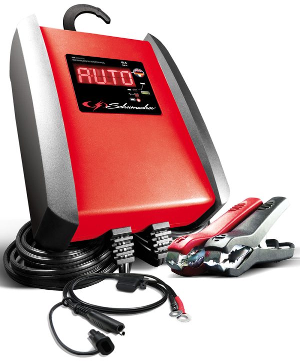SCHUMACHER 12V-6A BATTERY     CHARGER AUTO DIGITAL DISPLAY