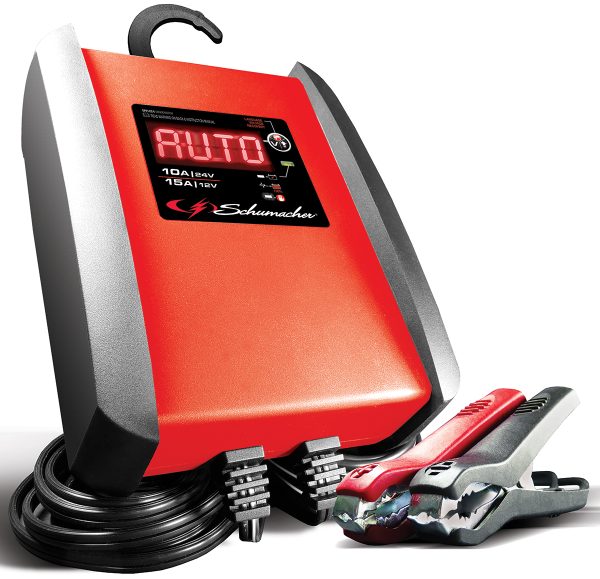 SCHUMACHER 12V/24V-15A BATTERYCHARGER AUTO DIGITAL DISPLAY