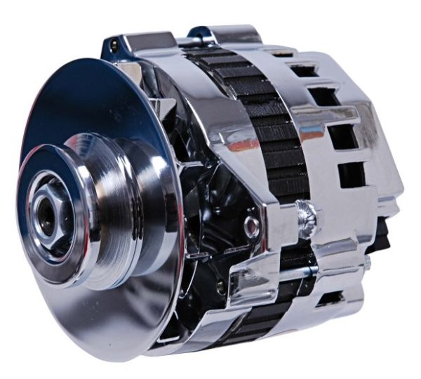 MSD ALTERNATOR 120AMP 12 VOLT 1 X WIRE CHROME FINISH