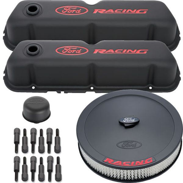 FORD RACING DRESS UP KIT BLACKCRINKLE, RED EMBL 289,302,351W