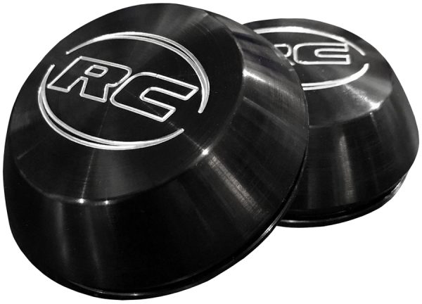 BLACK 1" DEEP CENTRE CAP FOR  ALL RC COMP RIMS ENGRAVED LOGO