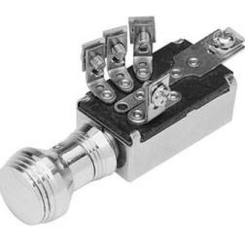 ART DECO HEADLIGHTSWITCH     **POLISHED**  HI/LO 2 POSITION