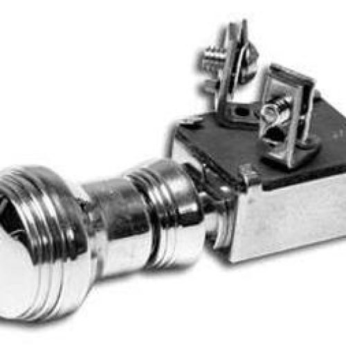 ART DECO HORN BUTTON         **POLISHED**  PUSH BUTTON