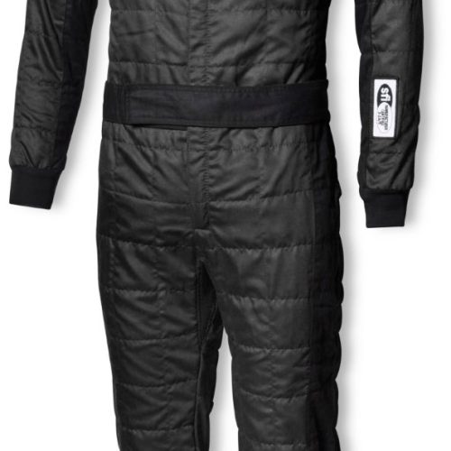 SPORTSMAN DELUXE 1-PIECE SUIT X-LARGE, BLACK, 2-LAYER, SFI-5