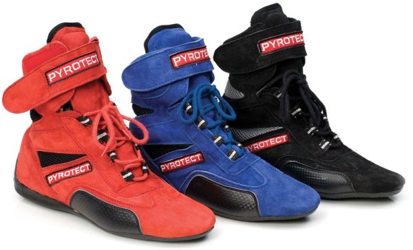 RACING SHOES, SIZE 16, BLACK  SFI-5, HIGH TOP