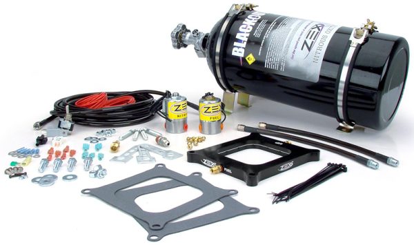 ZEX 4150 NITROUS KIT 100-300HPPERIMETER CARB PLATE, BLACK