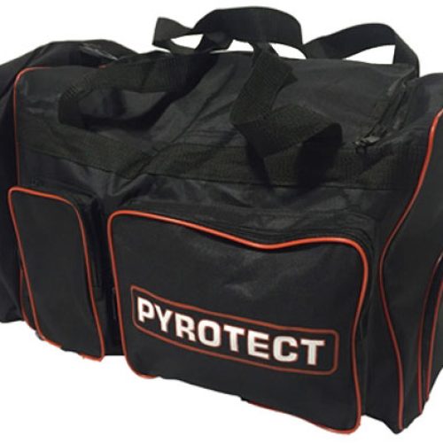 GEAR BAG, BLACK NYLON         6 COMPARTMENTS