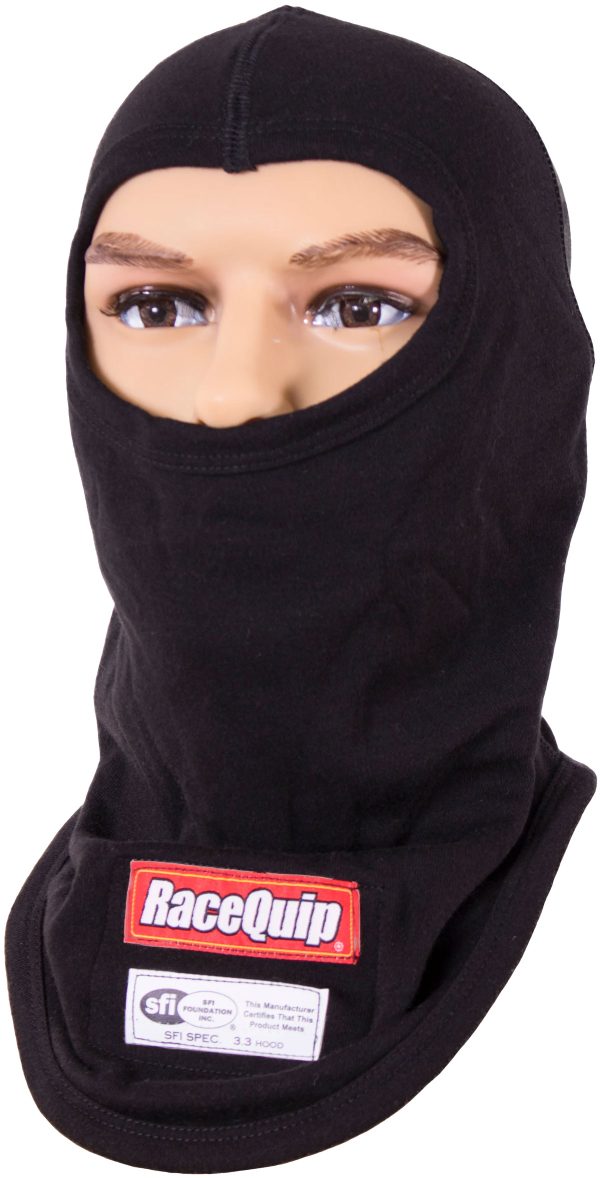 SINGLE EYEPORT BALACLAVA, SML 2-LAYER, SFI 3.3, BLACK