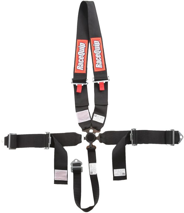 5-POINT CAMLOCK HARNESS, BLACK"U" STYLE, PULL UP, SFI 16.1