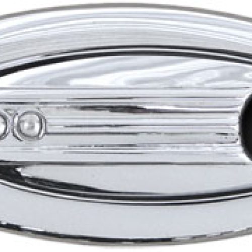 DOOR HANDLES ELLIPTICAL CHROMERIBBED