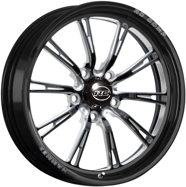 HAMMER-S ECLIPSE BLACK 17x4.5 5x4.50" 2.25 B/S. FRONT
