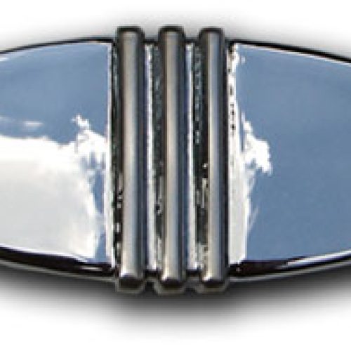 BRAKE PEDAL PAD ELLIPTICAL    RIBBED CHROME