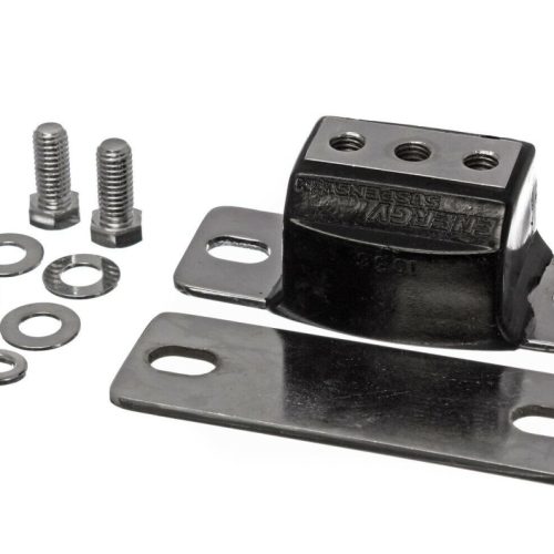 GM TRANS MOUNT CHROME WITH BLKURETHANE P/GLIDE TH400 TH350