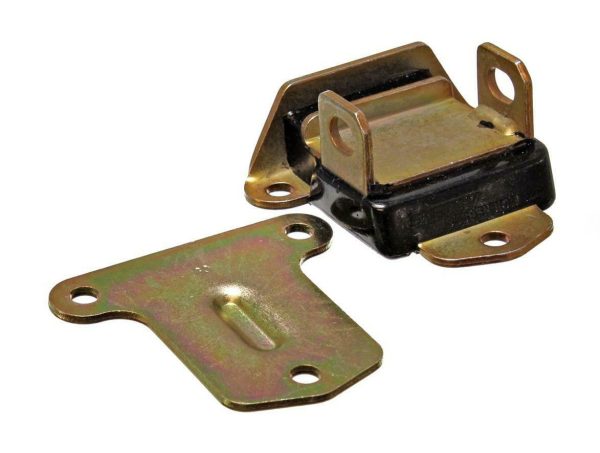 LOCKING TYPE ENGINE MOUNT CHEV ZINC WITH BLACK URETHANE
