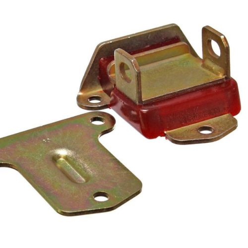 LOCKING TYPE ENGINE MOUNT CHEV ZINC WITH RED URETHANE
