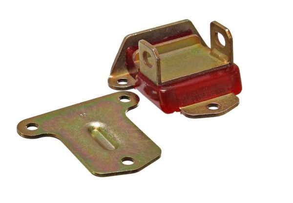 LOCKING TYPE ENGINE MOUNT CHEV ZINC WITH RED URETHANE