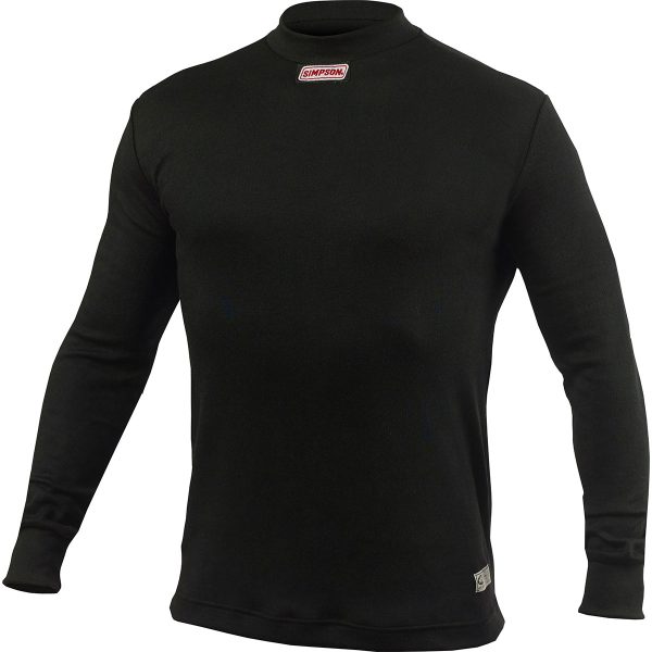 CARBONX TOP BLACK - MEDIUM    UNDERWEAR - SFI - LONG SLEEVE