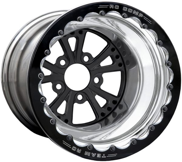TORX ECLIPSE GLOSS 15x8.5" SBL5x4.75" 4.0" B/S SOLID BLK CEN