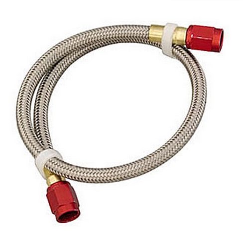 NOS BRAIDED LINE -4AN RED     18″ LENGTH (457mm)