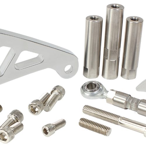 SBC SUIT MID MOUNT ALT BRACK  D/SIDE LONG PUMP – POLISHED