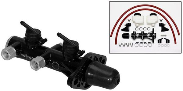 COMPACT TANDEM REMOTE MASTER  CYLINDER, 7/8" BORE, BLACK