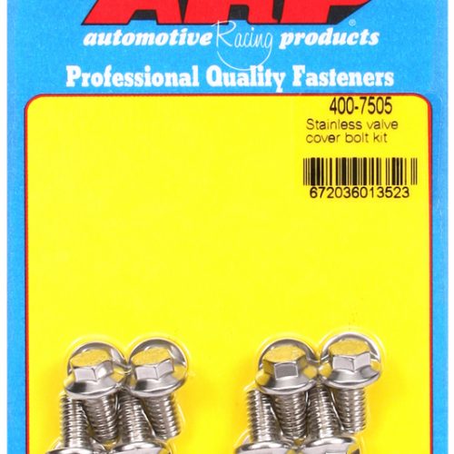 ARP HEX V/COVER BOLT KIT (8)  1/4 S/LESS FOR STEEL COVERS